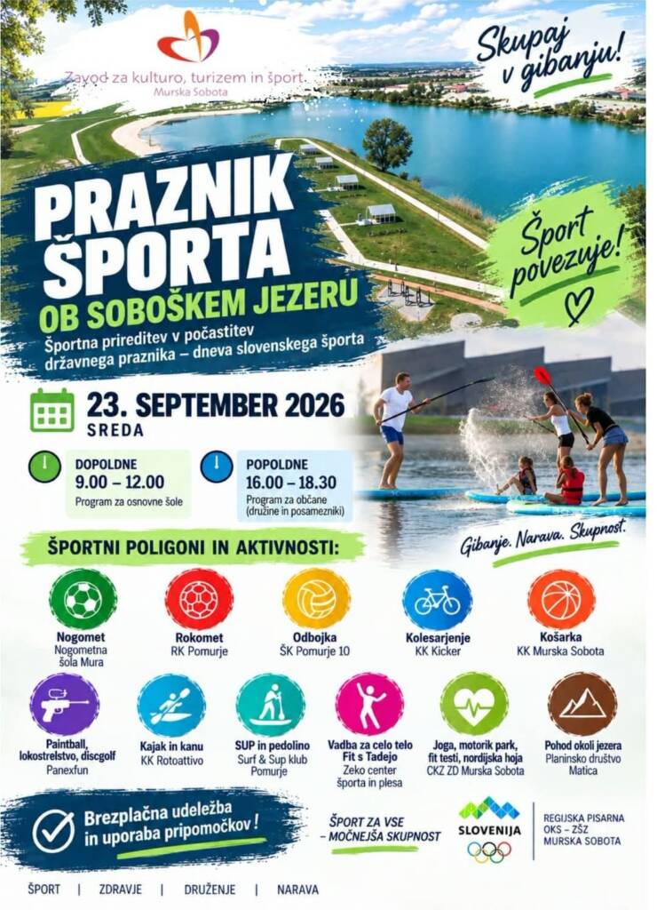 Praznik športa ob Soboškem jezeru